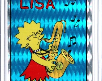 1990 Simpsons LISA Novelty Vending Sticker Made by Kodak