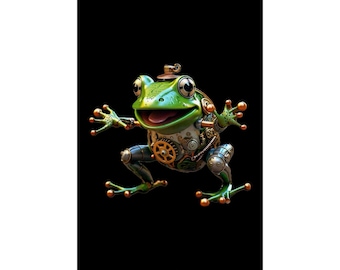 Clockwork Frog 3 Matte Vertical Poster 24 Inches by 36 Inches - Etsy
