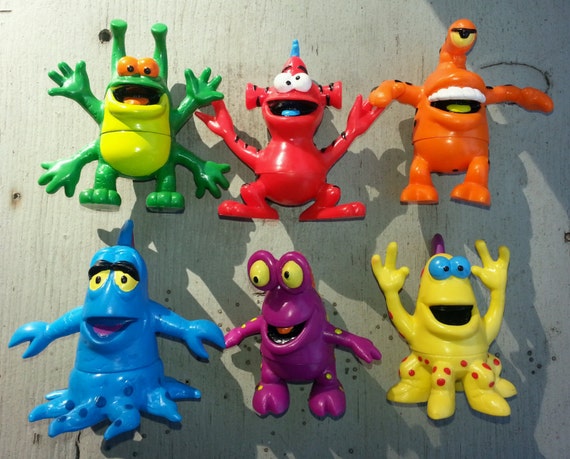 1989 Wendy's Applause YELLOW-BOID Alien Mixup Figure in Original