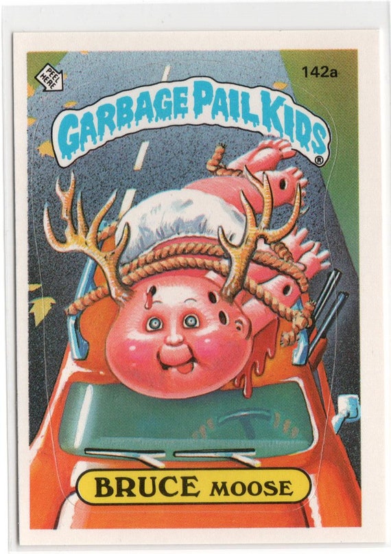 1986 Topps Garbage Pail Kids Card BRUCE MOOSE 1986 Topps Garbage Pail Kids Card BRUCE MOOSE