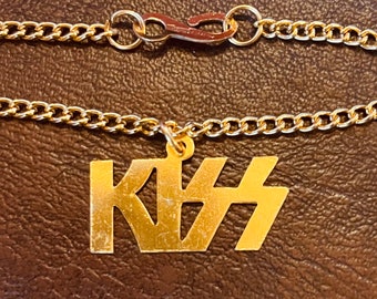 1977 KISS Rock-N-Roll Bracelet Die-cut GOLD