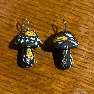 1960s Hippie Fimo Mushroom Pendant From Toy Machine