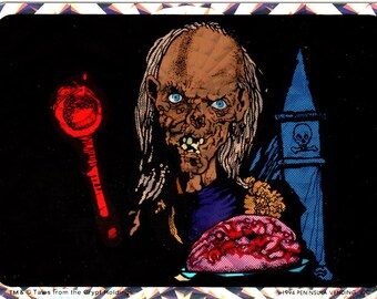 1994 Tales from the Crypt Vending Sticker CRYPT KEEPER with Brains