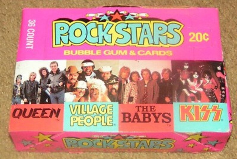 RARE Gene Simmons 1979 Donruss Rock Stars KISS Black Card 34