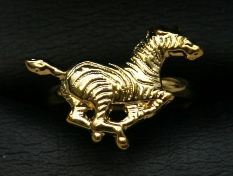 1950s Cole Brothers Circus Gold Ring ZEBRA image 1