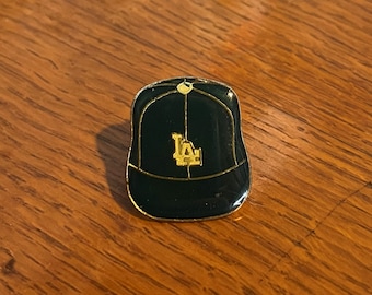 1980s LA DODGERS Baseball Hat Enamel Tac Hat Pin