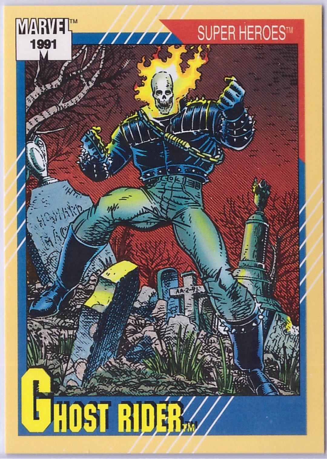 1991 GHOST RIDER Marvel Universe Series 2 Card - Etsy