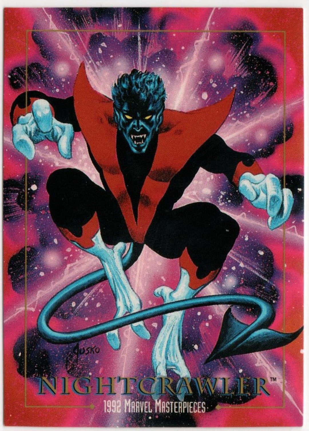 1992 Marvel Masterpieces NIGHTCRAWLER Card - Etsy