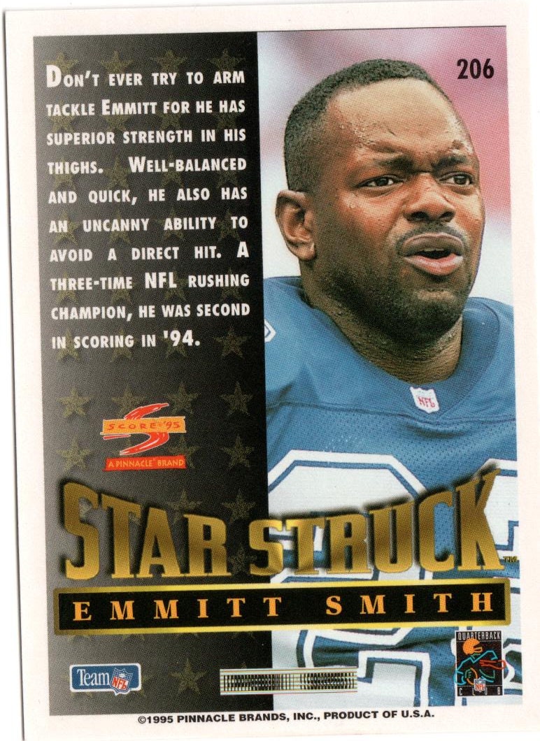 1995 Score Emmitt Smith Card - Etsy