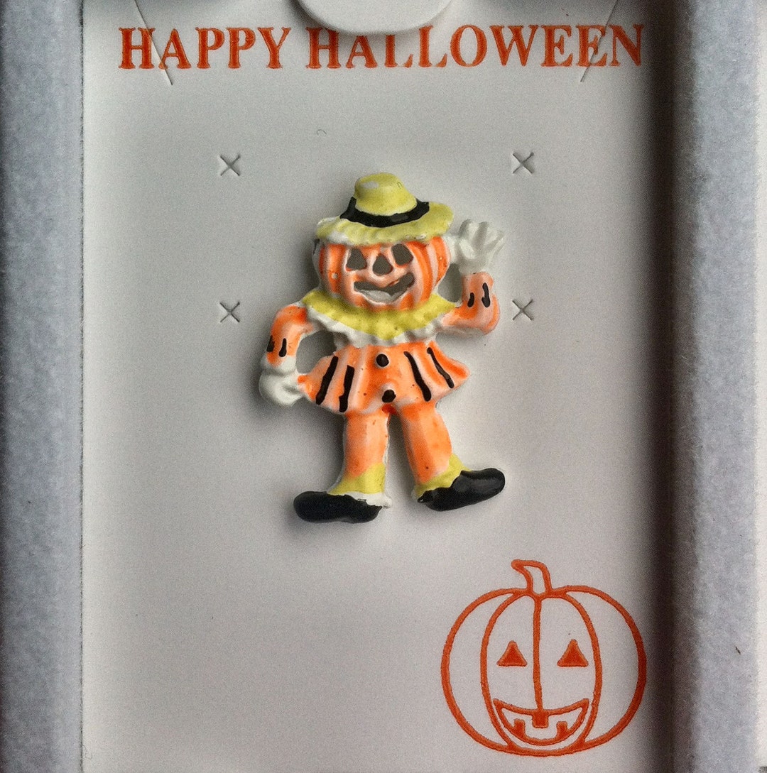 1960s-70s Vintage HALLOWEEN Pin SCARECROW Design - Etsy