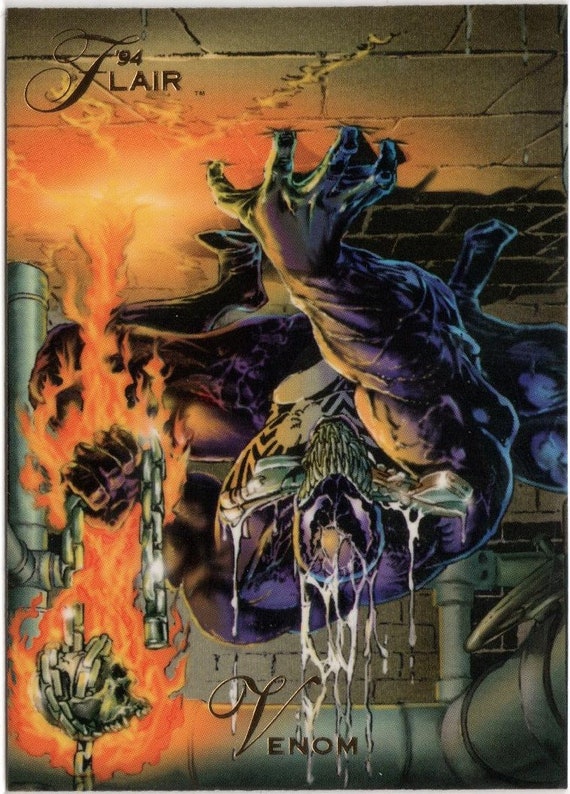 1994 Marvel Flair VENOM Card - Etsy