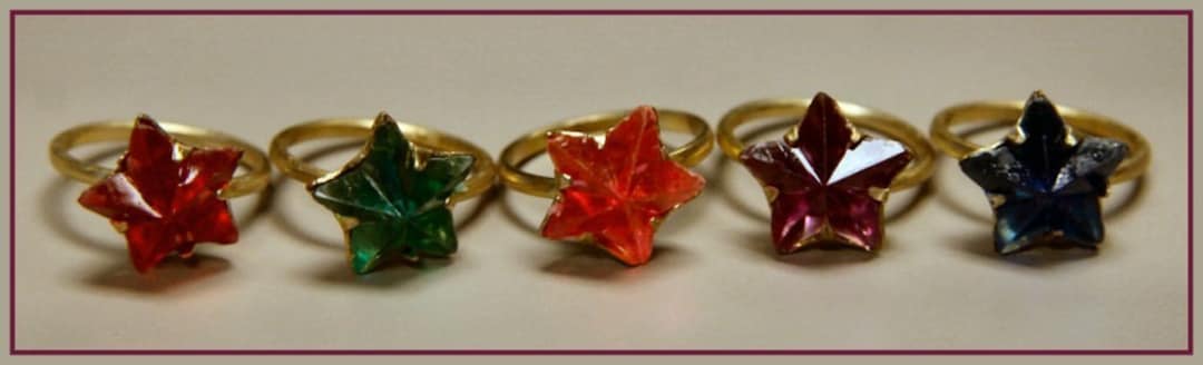 Star Shape 1950's Cracker Jack Toy Ring - Etsy