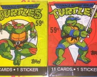 1989 Teenage Mutant Ninja Turtles Cards UNOPENED Pack TMNT
