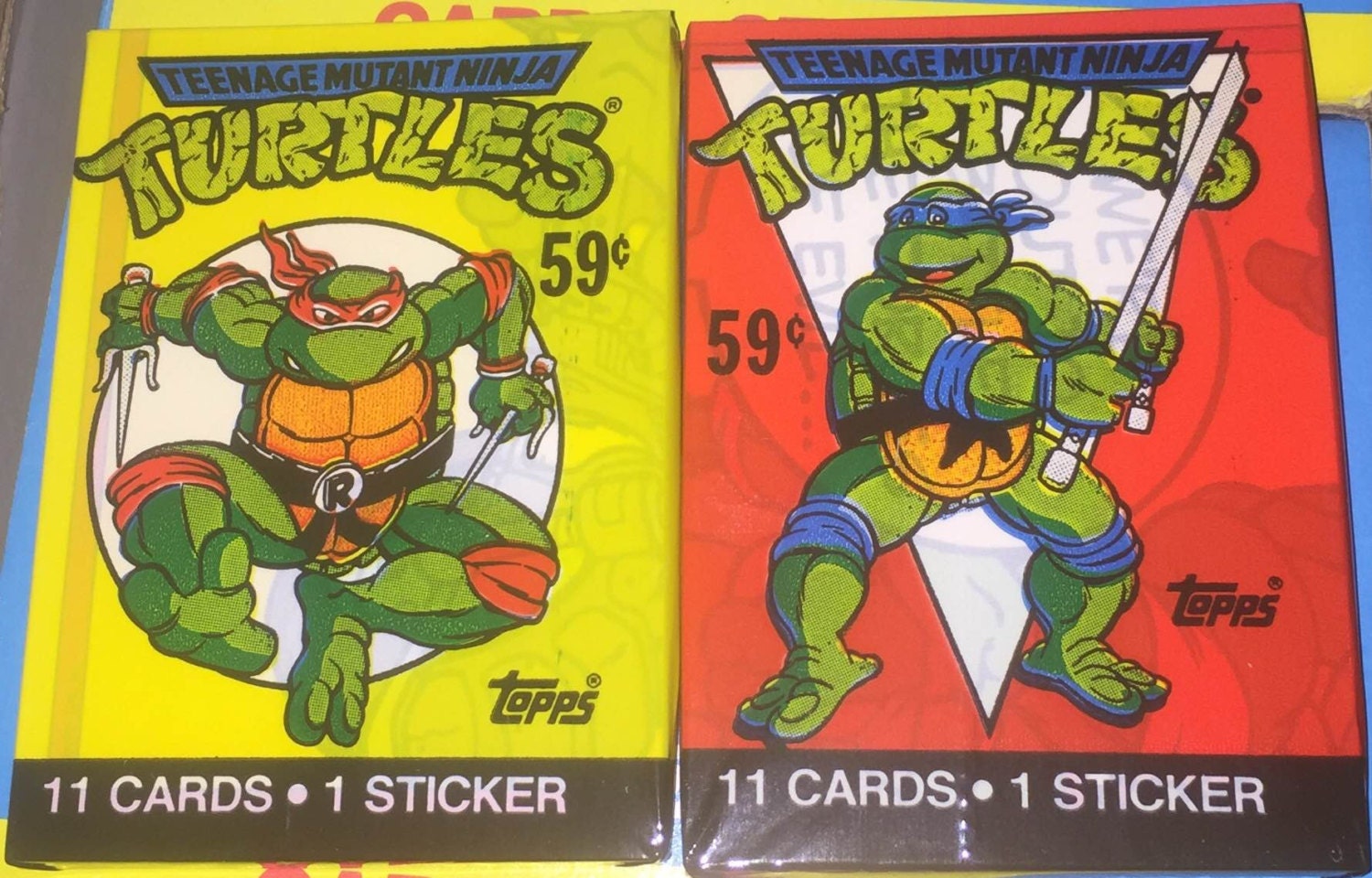 2 - 1989 Teenage Mutant Ninja Turtles Cards UNOPENED Packs TMNT - Etsy