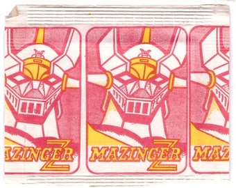 Unopened 1970s MAZINGER Z Card Pack
