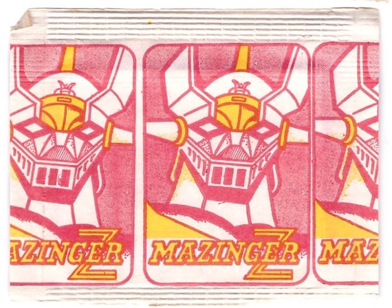 Unopened 1970s MAZINGER Z Card Pack - Etsy