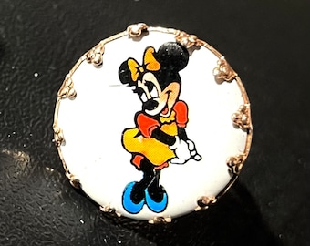 1970s Disney MINNIE MOUSE Cartoon Ring Vintage and Adjustable