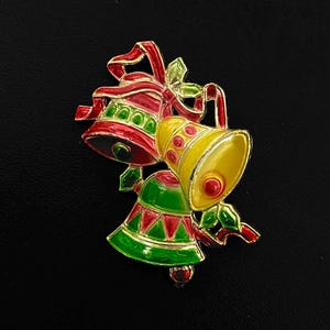 Vintage 1950’s Christmas Bells Pin