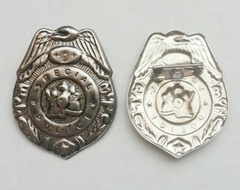 1960's Toy Tin Special Police Badge