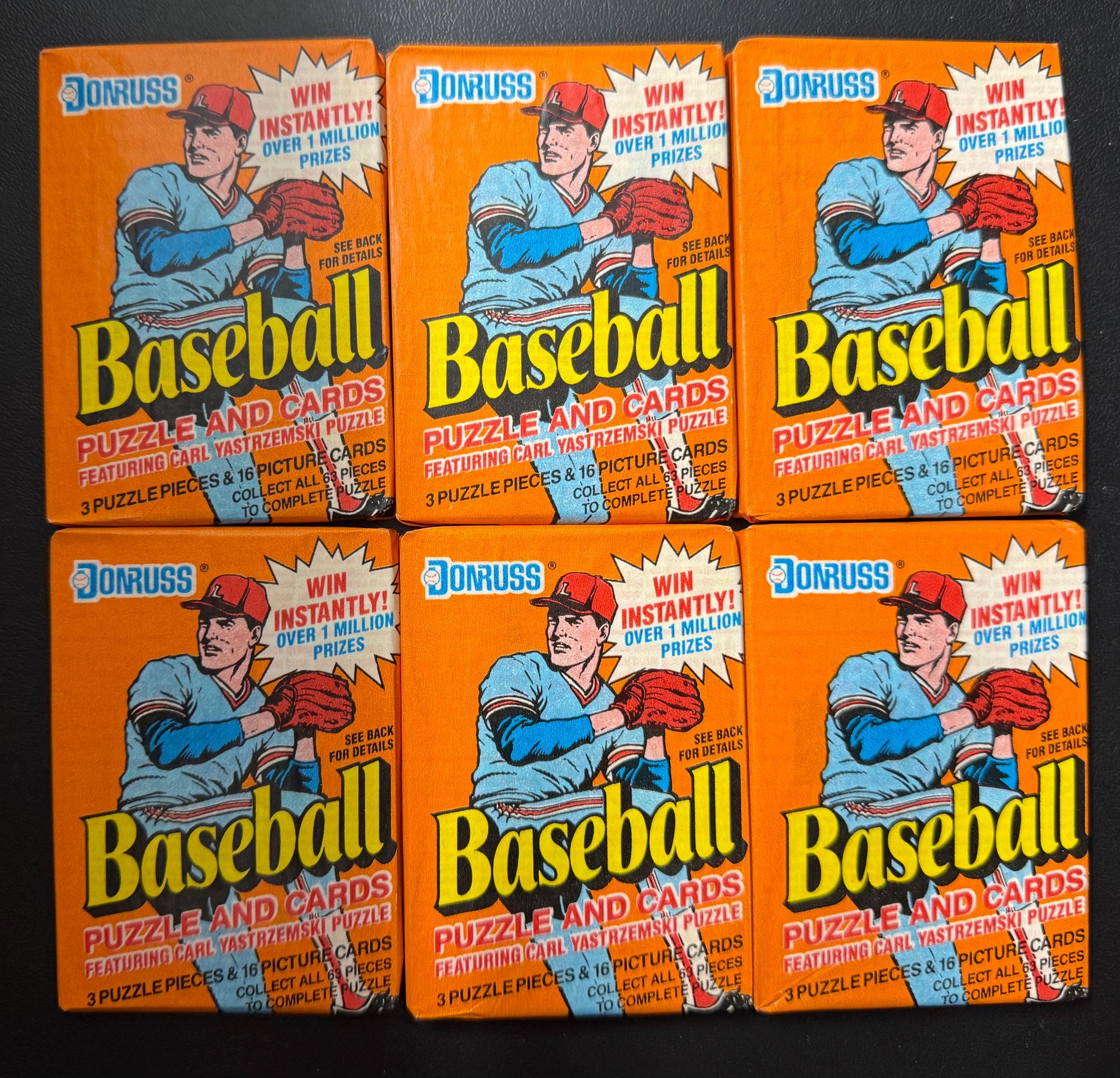 6 Unopened Packs of 1990 Donruss Baseball Cards- 96 Cards - Etsy