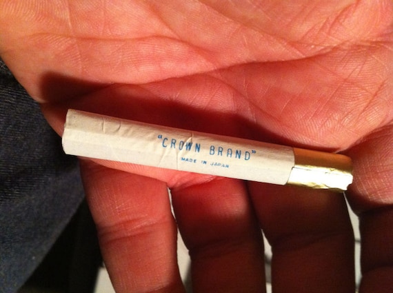 crown blue cigarettes ULTRA RARE 1940s Royal Crown Brand Cigarette Whistle Made in JAPAN Blue