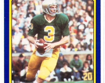 1990 Notre Dame JOE MONTANA College Card No 40 Hall of Fame Quarterback