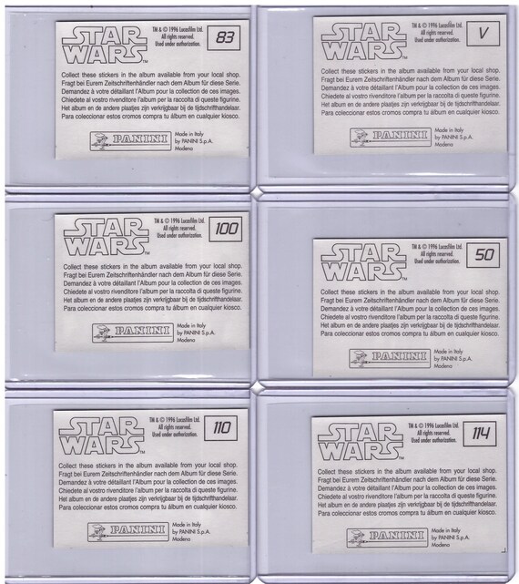 Rare 1996 Star Wars European Panini Sticker 110 Millenium Falcon