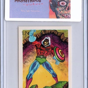 1970s Black Skull MONSTRUOS Card