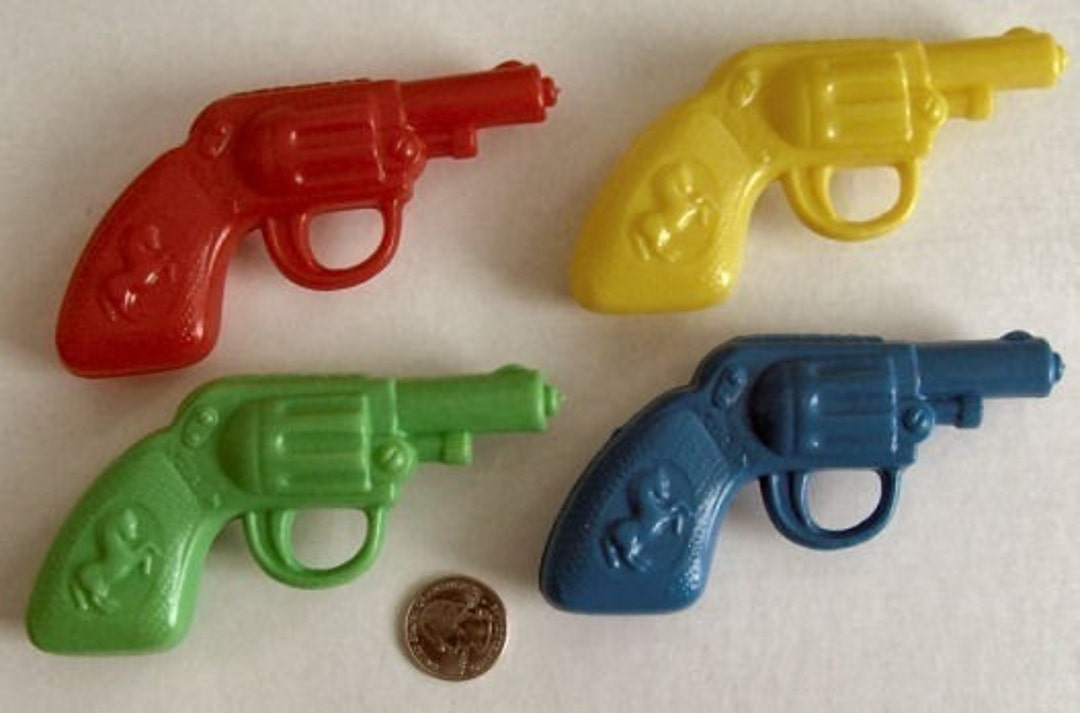 4- 1960-70s Soft Plastic Cowboy Six-shooter Squirt Guns - Etsy