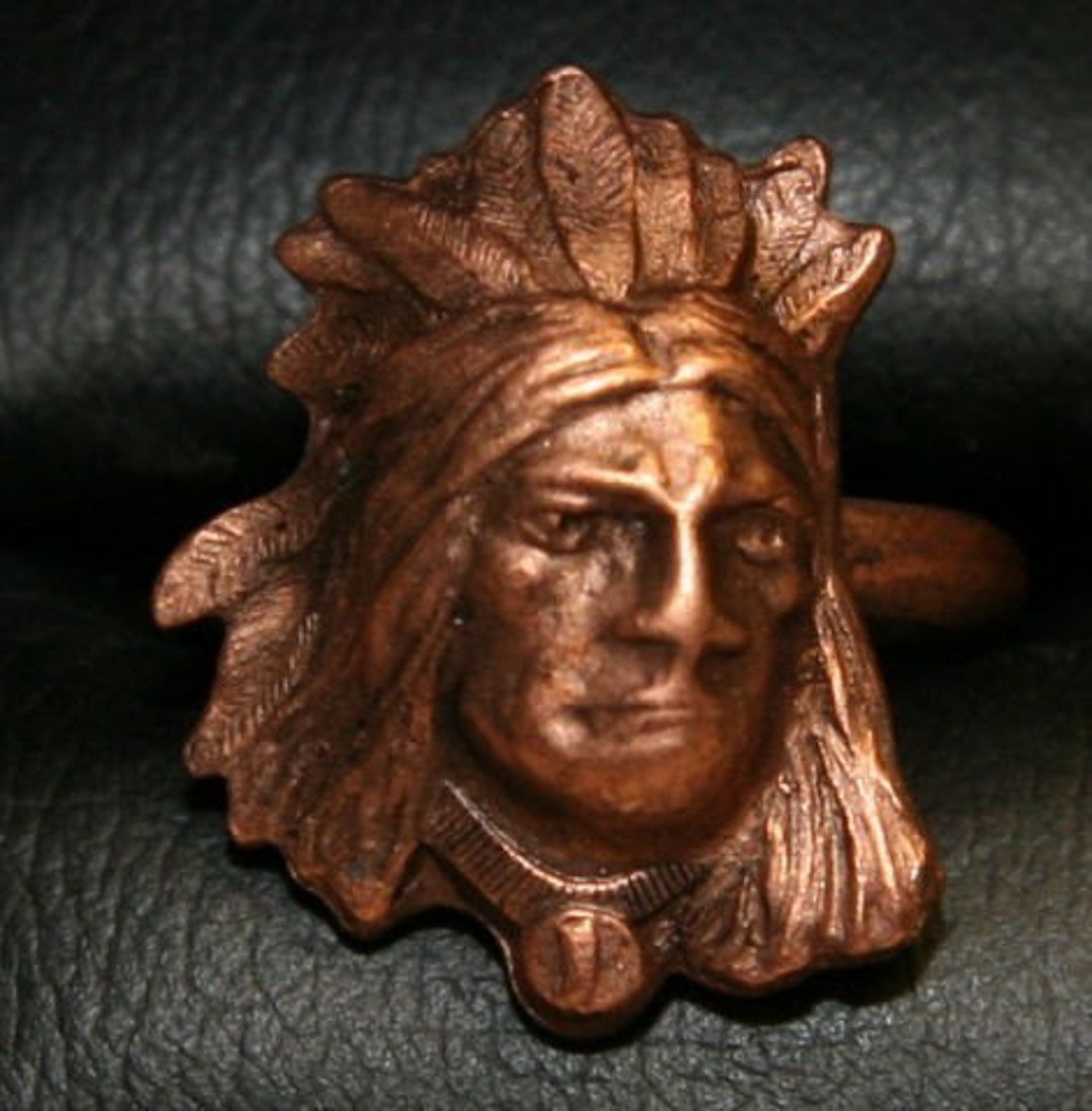 1950s Rare PURE COPPER Indian Ring CHEROKEE - Etsy