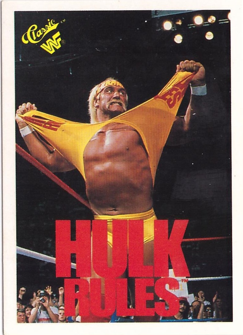 1989 Classic WWF Wrestle Mania Set HULK HOGAN 129 Collectibles ...