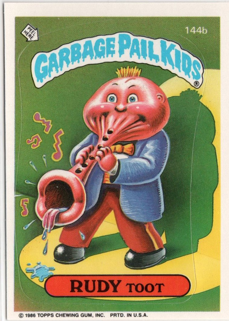 1986 Topps Garbage Pail Kids Card RUDY TOOT - Etsy