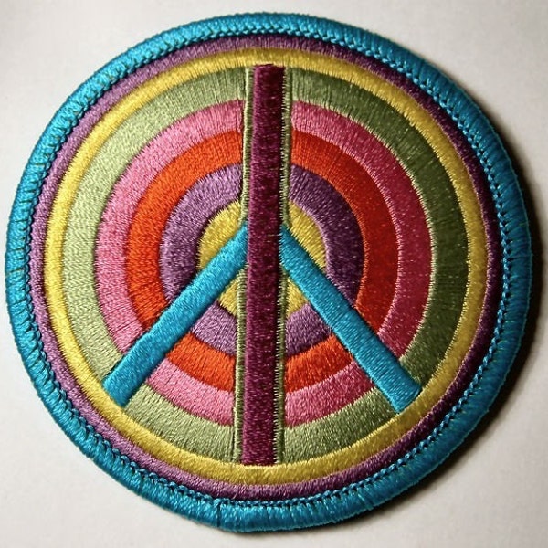 1960s-70s Hippie Peace Movement PSYCHODELIC PEACE Patch 3 inch