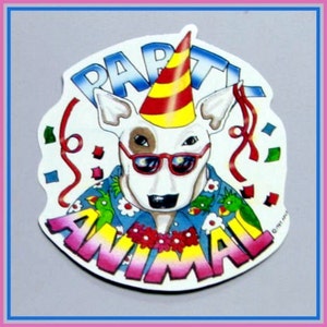1987 Spuds McKenzie Party Animal Sticker MINT