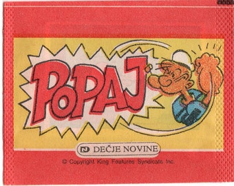 1980 Popeye Sticker Pack from Serbia