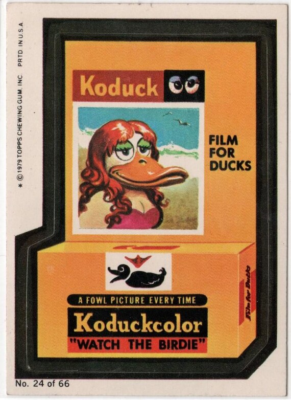 1979 Topps Wacky Packages Sticker Card KODUCK - Etsy