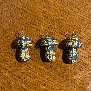 1960s Hippie Fimo Mushroom Pendant From Toy Machine