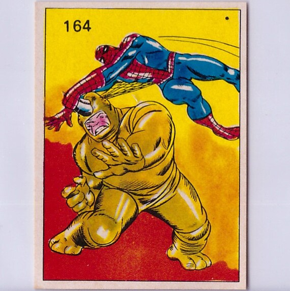 Rare 1980 Marvel Super Heroes Spider-man Vs Rhino Sticker - Etsy