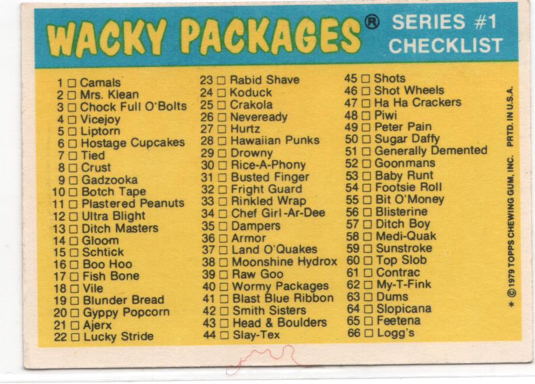 1979 Topps Wacky Packagesポスター 1979 Topps Wacky Packages Sticker Card GYPPY POP - Etsy