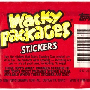 1986 Topps Wacky Packages Dr Pooper Soda Sticker image 4