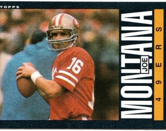 Vintage 1985 Topps JOE MONTANA Football Card 081725A sp13