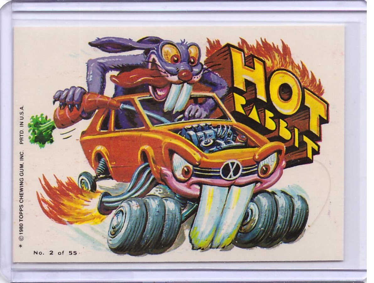 1980 Topps Weird Wheels Card HOT RABBIT - Etsy