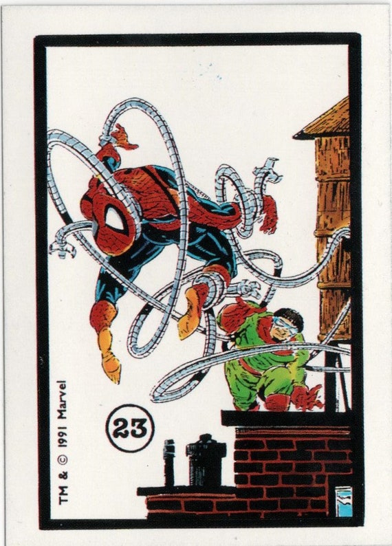 1991 Webs Marvel Mcfarlane Sticker 23 Dr Octopus - Etsy