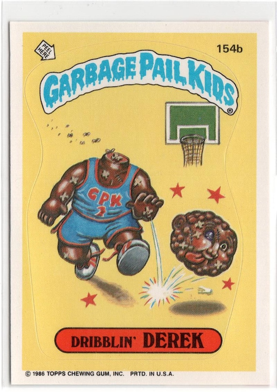 1986 Topps Garbage Pail Kids Card DRIBBLIN DEREK - Etsy
