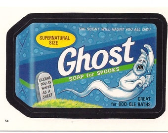 1986 Topps Wacky Packages Ghost Soap Sticker