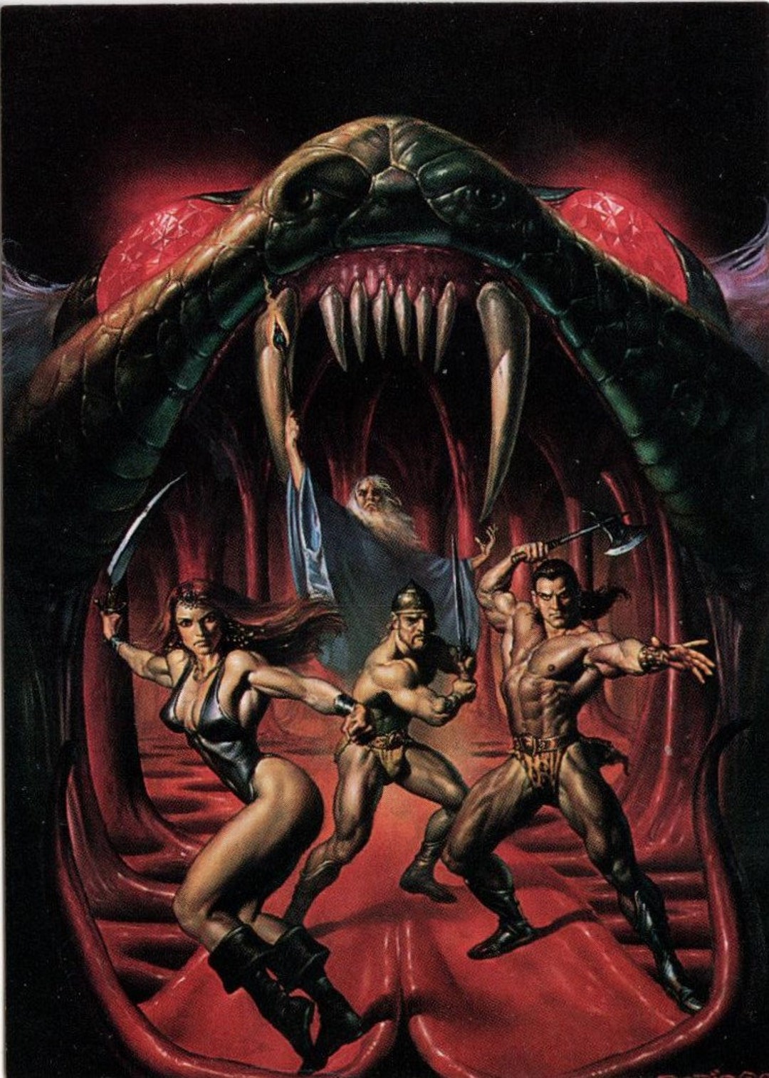 1992 Boris Vallejo Series 2 Art Card 76 Swords and Serpents - Etsy
