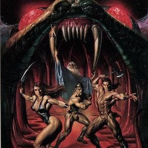 1992 Boris Vallejo Series 2 Art Card 76 Swords and Serpents