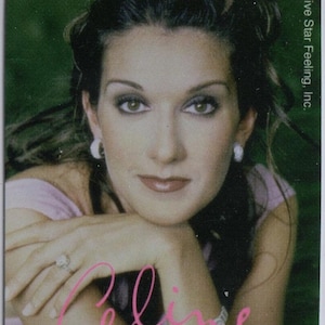 1999 Celine Dion Five Star Music Promotion Card