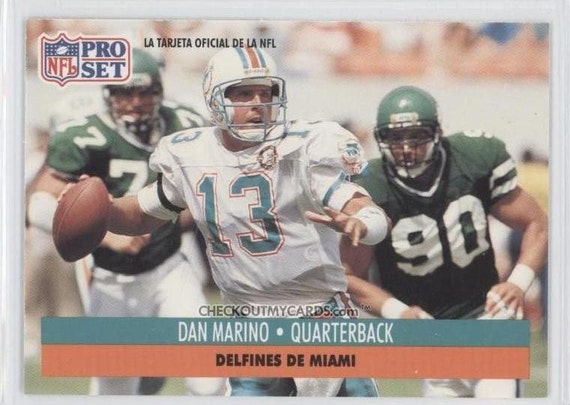 rare dan marino cards 1990 Pro Set Rare Official NFL Dan MARINO Card