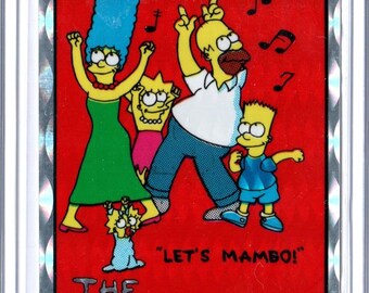 1990 Simpsons MAMBO Novelty Vending Sticker Made by Kodak